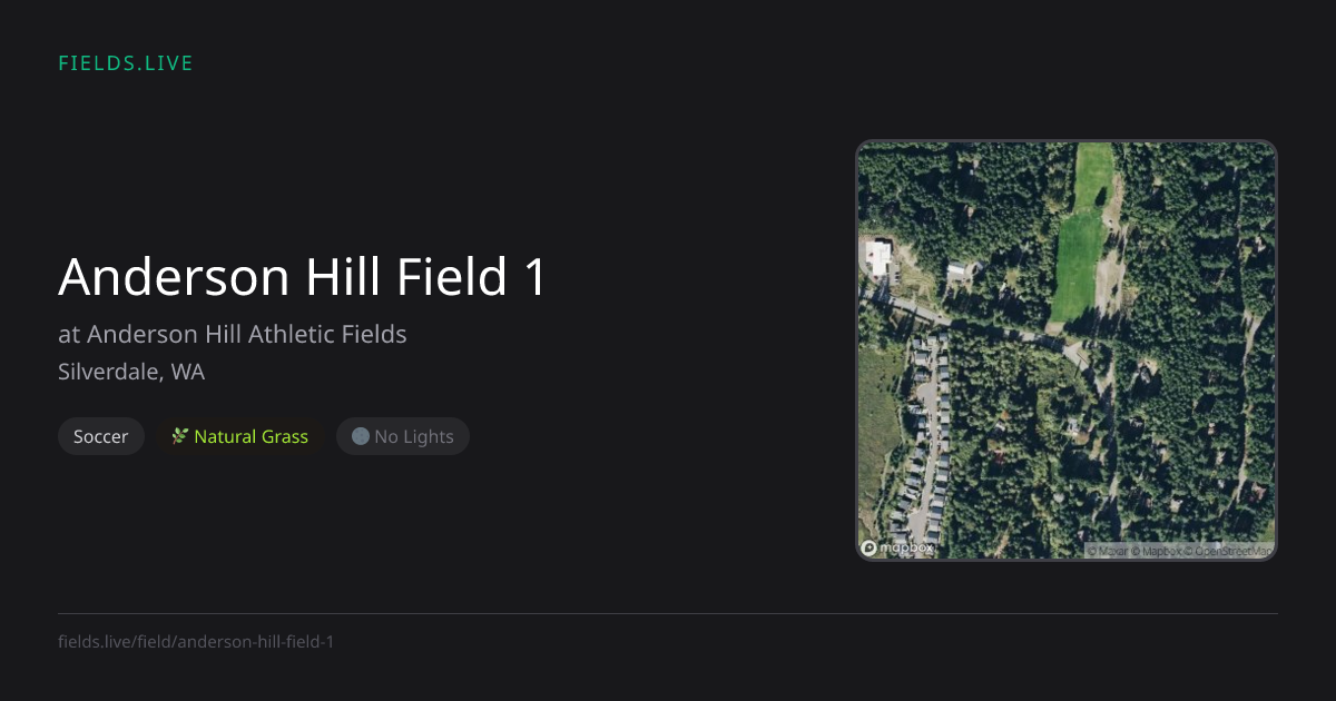 Anderson Hill Field 1 | Fields.live