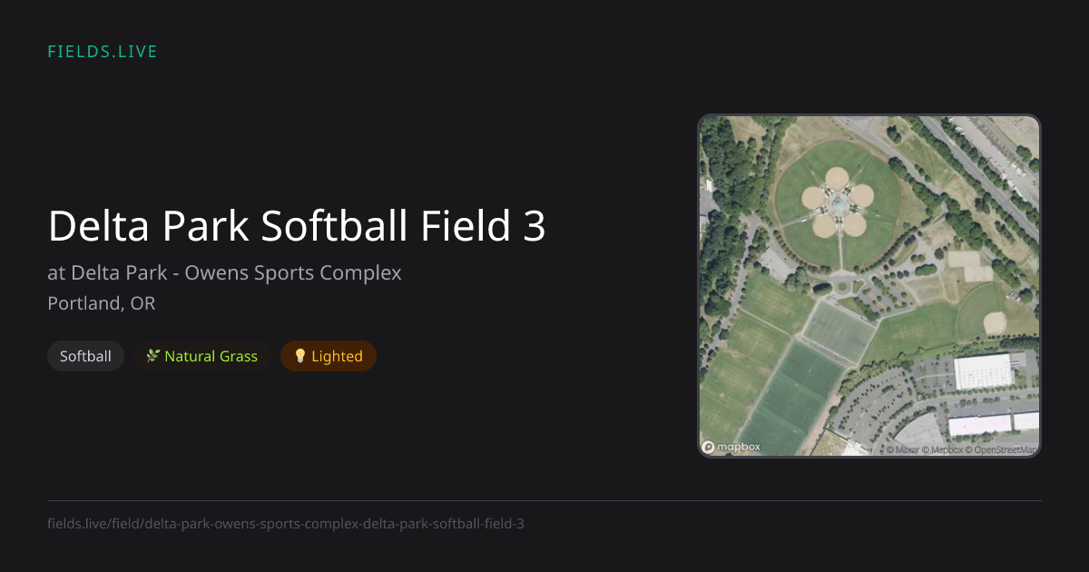 Delta Park Softball Field 3 | Fields.live