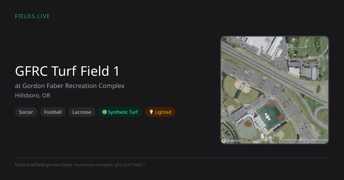 GFRC Turf Field 1 | Fields.live