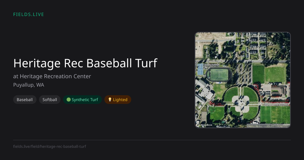 Heritage Rec Baseball Turf | Fields.live