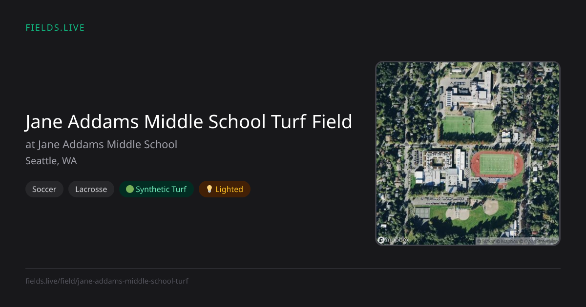 Jane Addams Middle School Turf Field | Fields.live