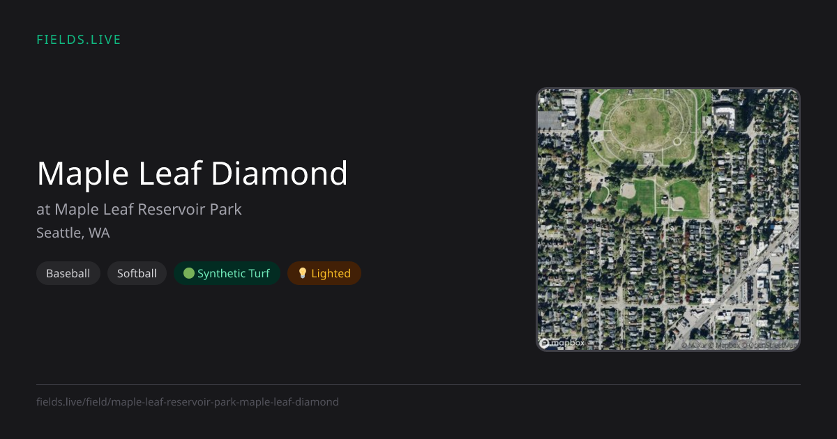 Maple Leaf Diamond | Fields.live