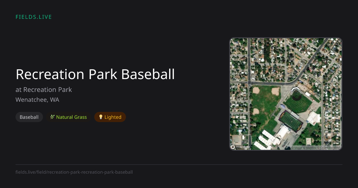 Recreation Park Baseball | Fields.live