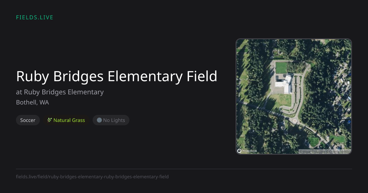 Ruby Bridges Elementary Field | Fields.live