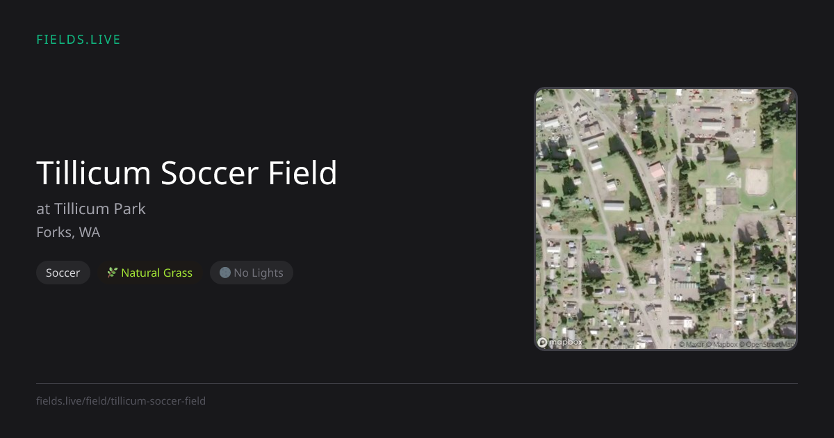Tillicum Soccer Field | Fields.live