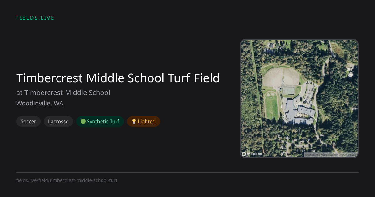 Timbercrest Middle School Turf Field | Fields.live
